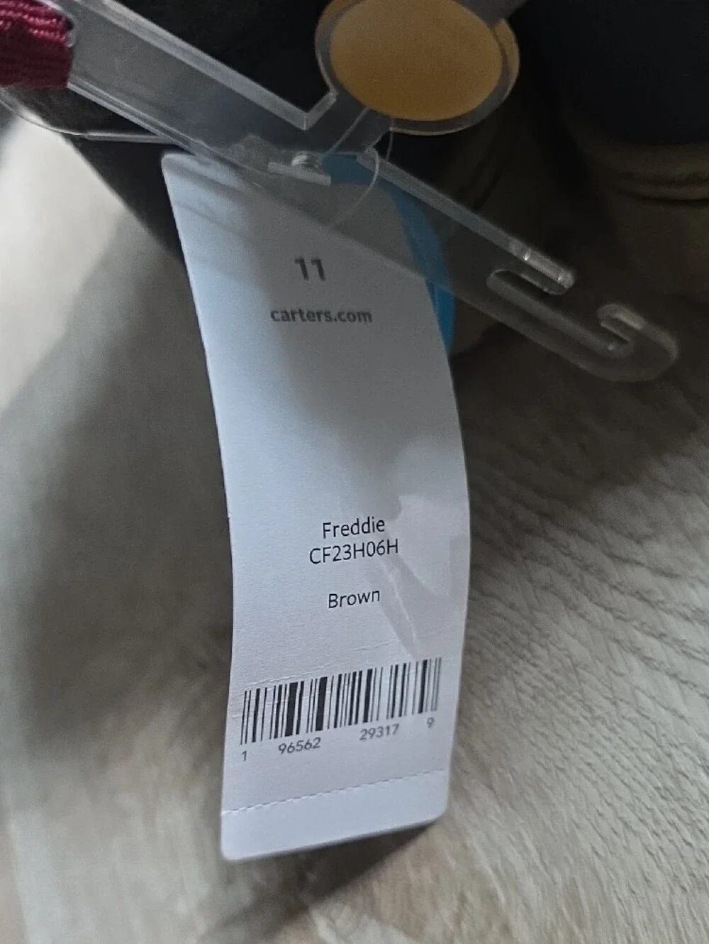 Carter's Navy and Tan Kids Waterproof Lace-Up Ankle Boots